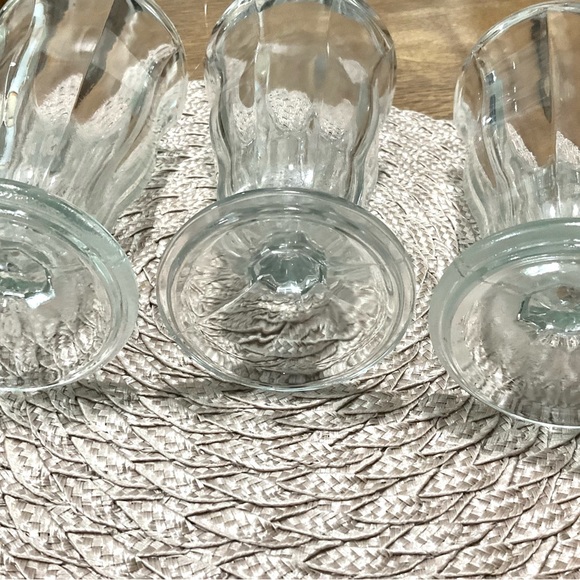 Vintage Kig Malaysia Set 3 Pressed Glass Ice Cream Sundae Glasses - Picture 4 of 6